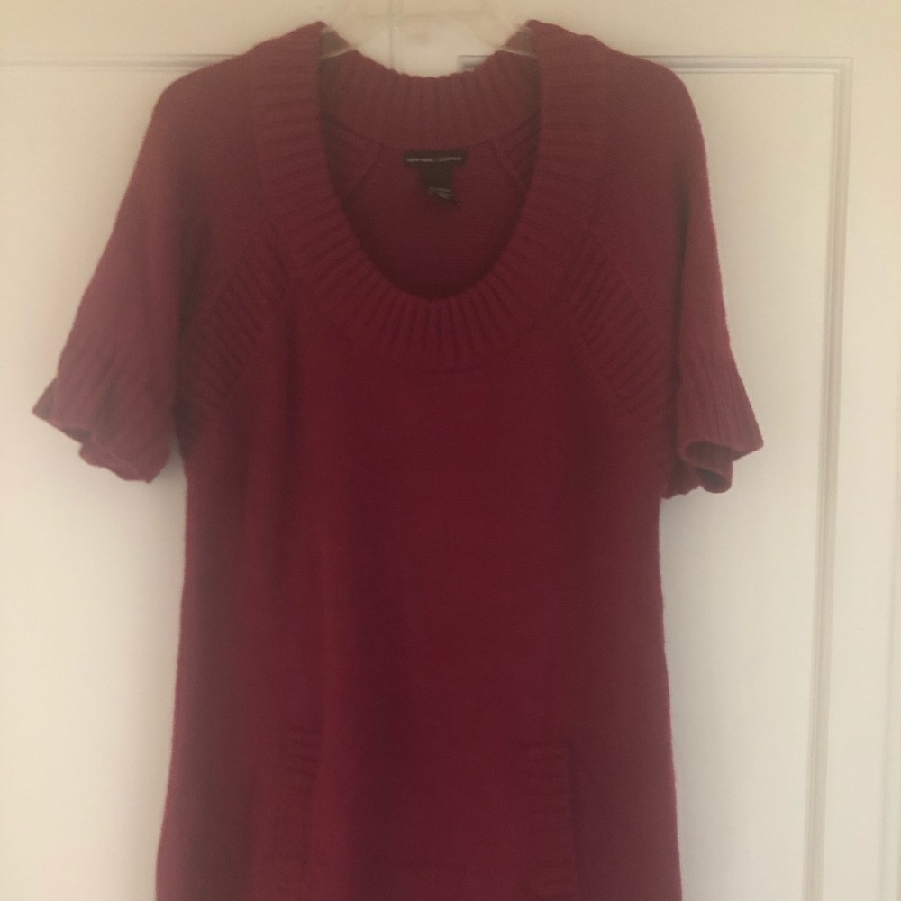 Short sleeved sweater dress